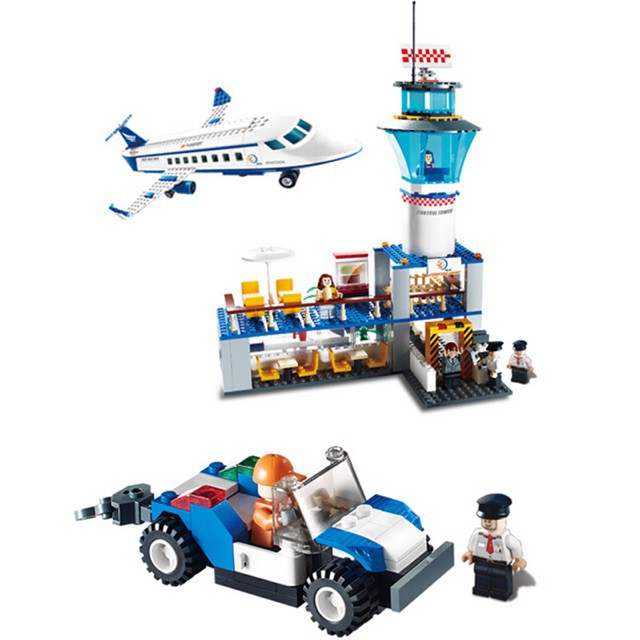 [Giá cực sốc] - Đồ chơi  Lego 8912 - sân bay và máy bay chở khách cỡ vừa