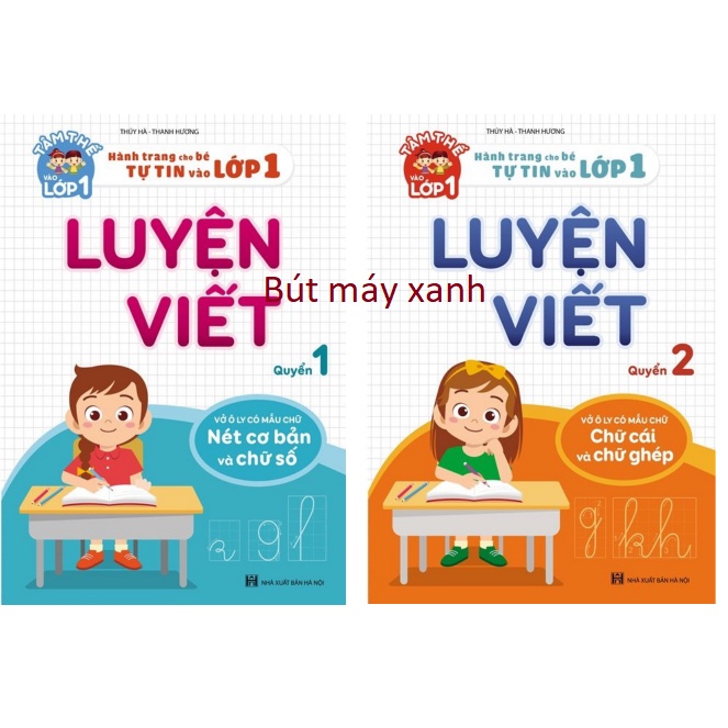 Combo 2 Quyển Luyện Viết Hành Trang Cho Bé Chuẩn Bị Vào Lớp 1(Quyển1+2)