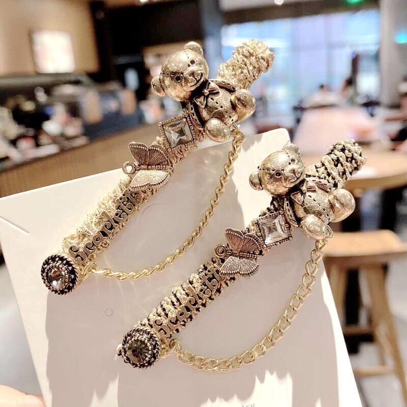 Kẹp Tóc Hình Thỏ/ Ong/ Ong Phong Cách Vintage Thời Trang Hàn Quốc