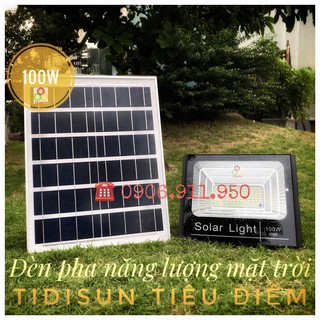 Đèn pha năng lượng mặt trời 100W