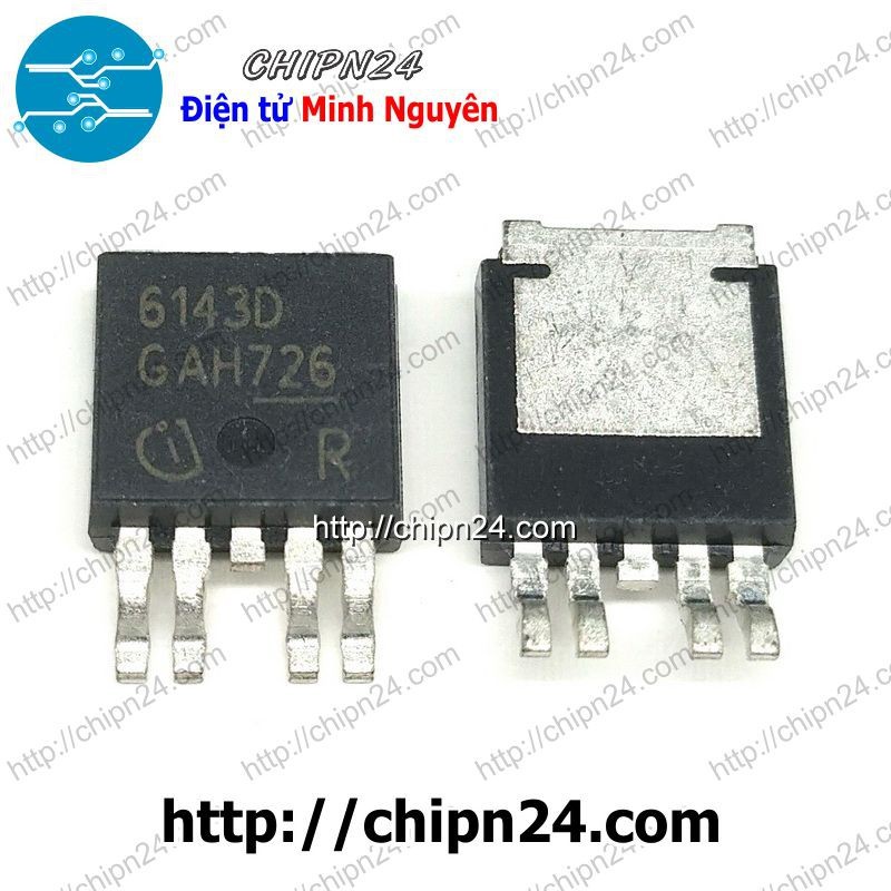 [1 CON] (SOP) IC 6143D TO-252-4 (SMD Dán) (BTS6143D 6143 IC Power Max 35V 33A 59W)