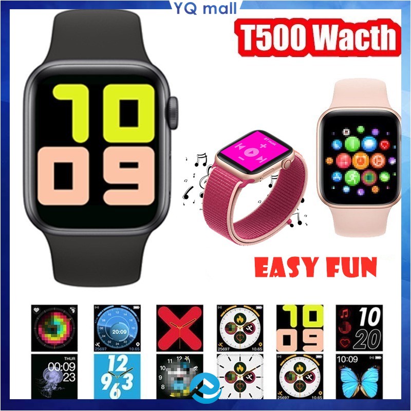 Đồng Hồ Thông Minh T500 Fullbox（Dòng Apple Watch Series 5）  Đồng hồ thông minh thời trang chống nước IP67 cho Android và iPhone 7 X xs