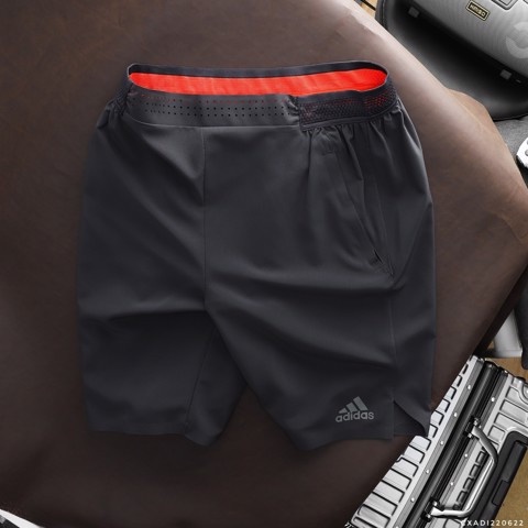Quần Short Nam Đùi Adidas Dù Đùi Xẻ Đai Màu Hàng Xuất Xịn Cao Cấp Vải Nhẹ Mát - Có Túi Ziper, Có Big Size