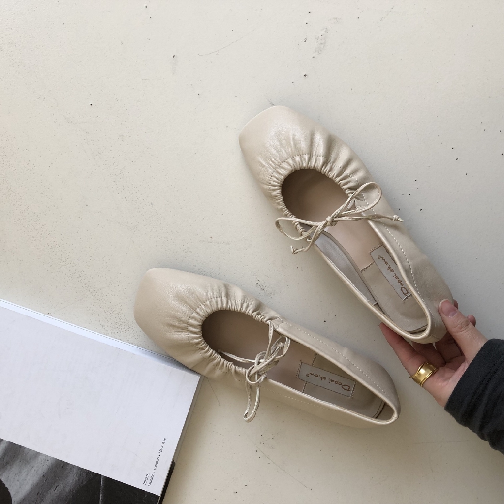 Giày Múa Ba Lê Dapaiho2020 Đế Mềm Đính Nơ Xinh Xắn