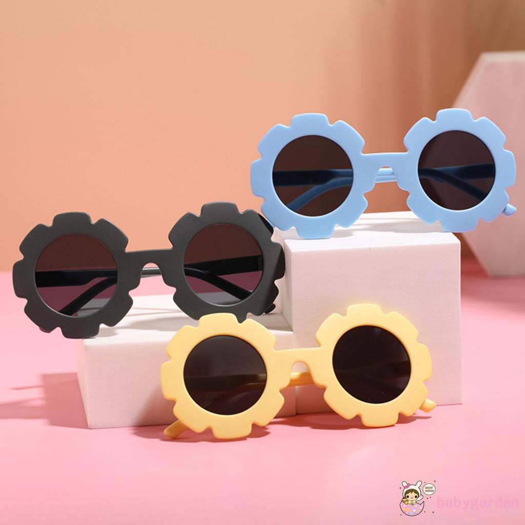 BABYGARDEN-Kids Sunglasses Children Fashion Sun Glasses Boys Girl Frosted Flower Shaped Frame Outdoors Travel