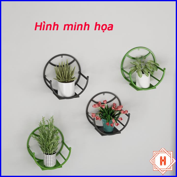 Giá inox để chậu hoa cây cảnh treo tường tiện dụng { H }