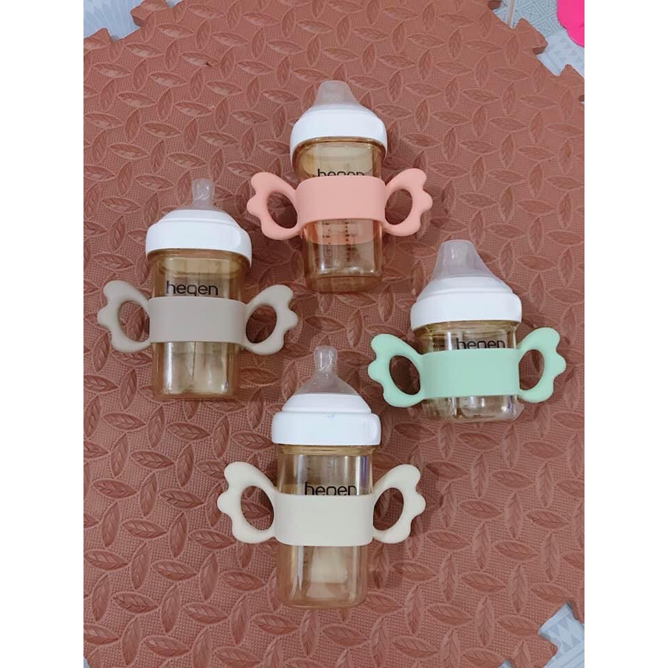 ￼Tay cầm cánh tiên silicon cho bình cổ vuông Hegen, Avent, Comotomo