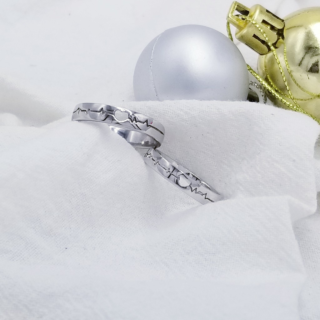 Nhẫn đôi bạc 925 xi vàng trắng sáng bóng (ảnh thật) NDQ218 - Quỳnh Luxury