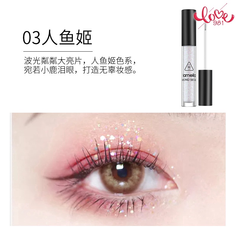 Phấn mắt dạng lỏng nhũ lấp lánh chống thấm nước dành cho trang điểm | BigBuy360 - bigbuy360.vn