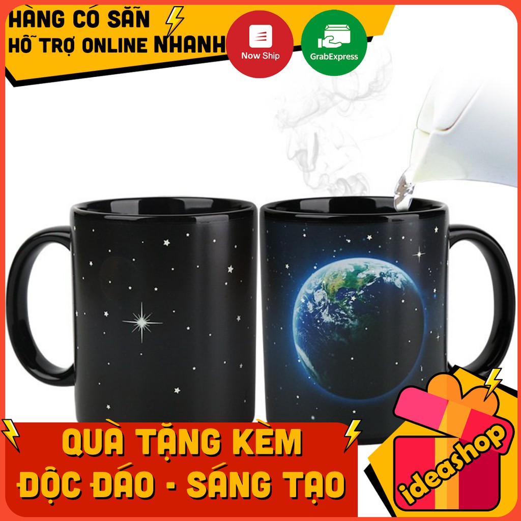 LY SỨ CAO CẤP HÌNH TRÁI ĐẤT ( EARTH & MOON COLOR CHANGING MUG )