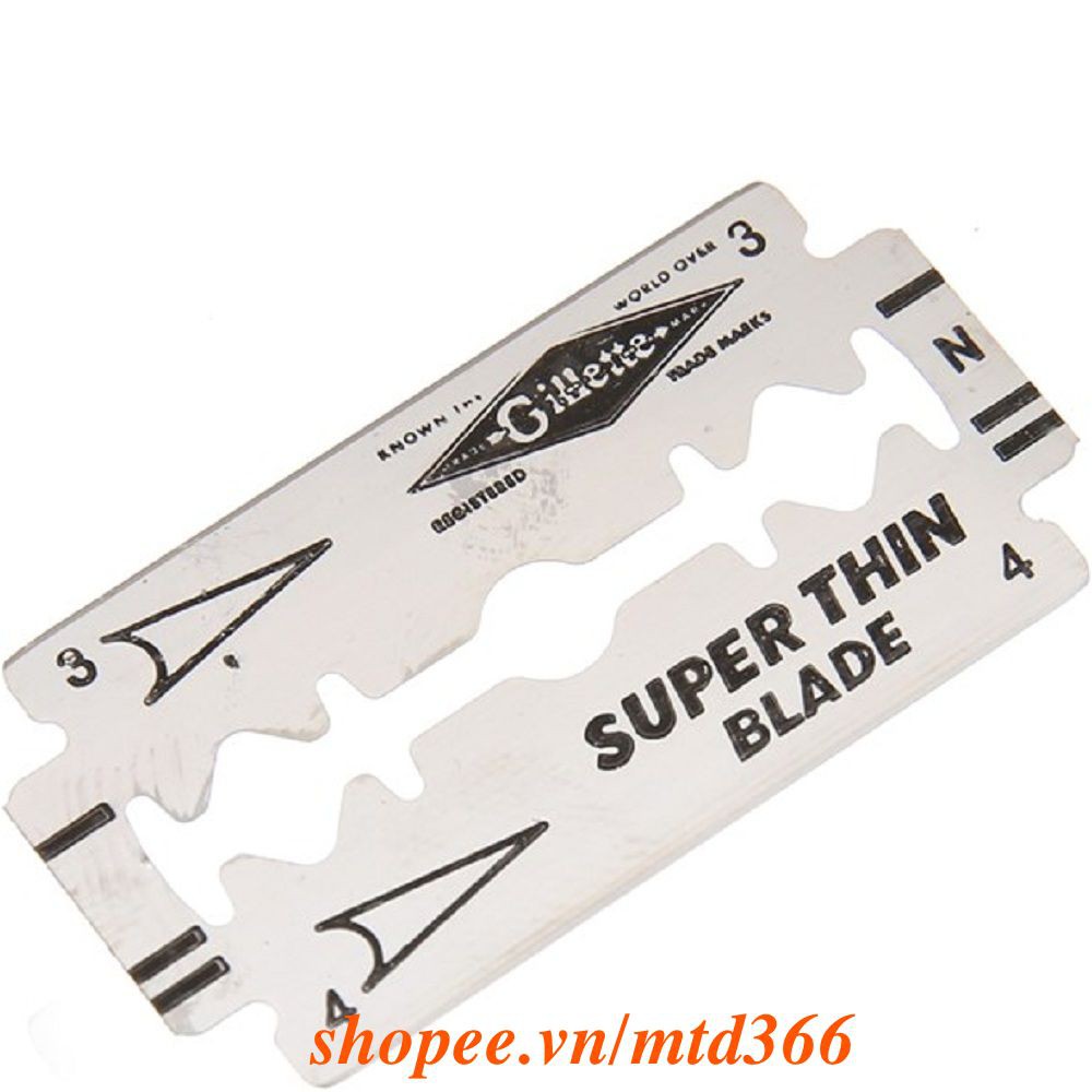 Hộp 06 lưỡi lam Gillette Super Thin, Chính Hãng.