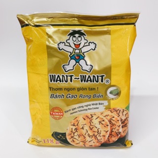 BÁNH GẠO WANT WANT RONG BIỂN 118G