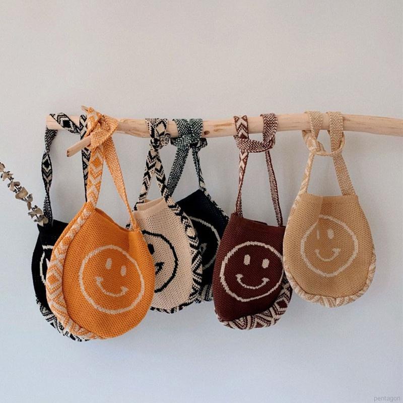 Túi đeo chéo hình mặt cười dễ thương cho bé