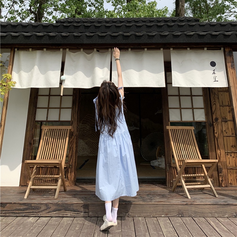 IELGY Đầm Cổ Vuông Màu Sắc Ngọt Ngào Thời Trang Cho Nữ