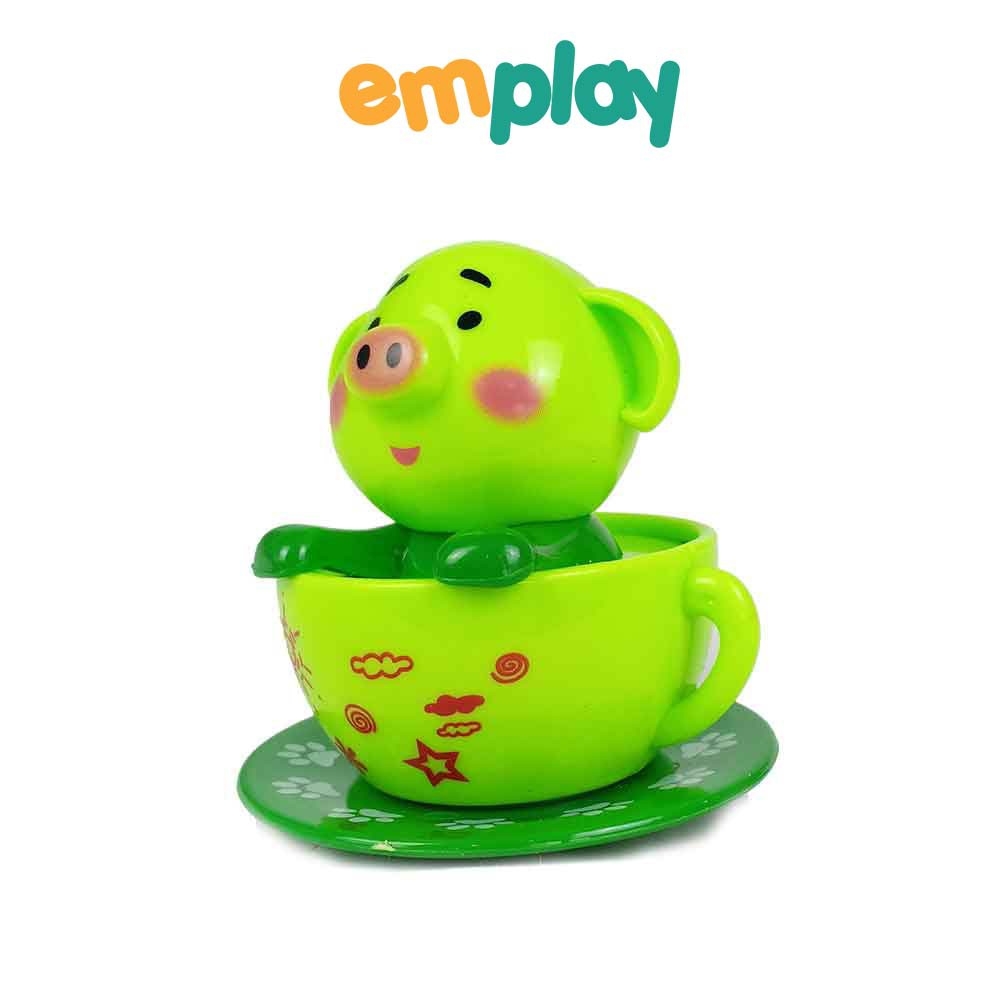 Đồ chơi trẻ em Emplay lợn vặn cót chất liệu nhựa ABS chắc chắn màu sắc tươi sáng giúp kích thích thị giác