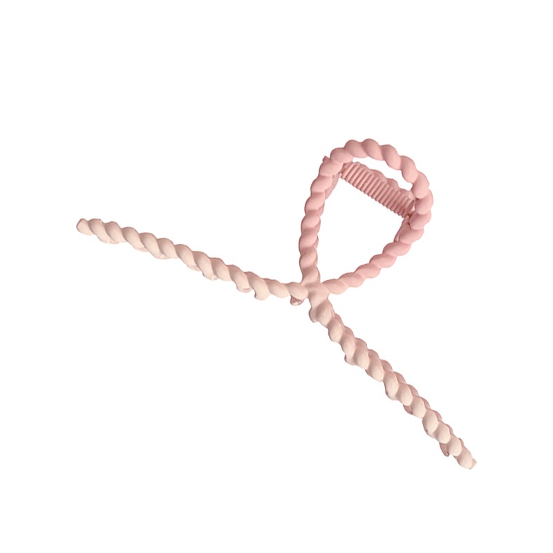 Kẹp Tóc Kim Loại Hình Cá Mập Màu Hồng Đào Gradient Thanh Lịch Và Xinh Xắn Cho Nữ