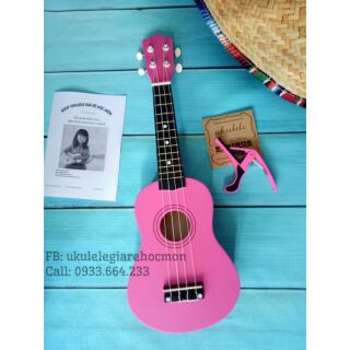 Đàn ukulele hồng đậm giá rẻ
