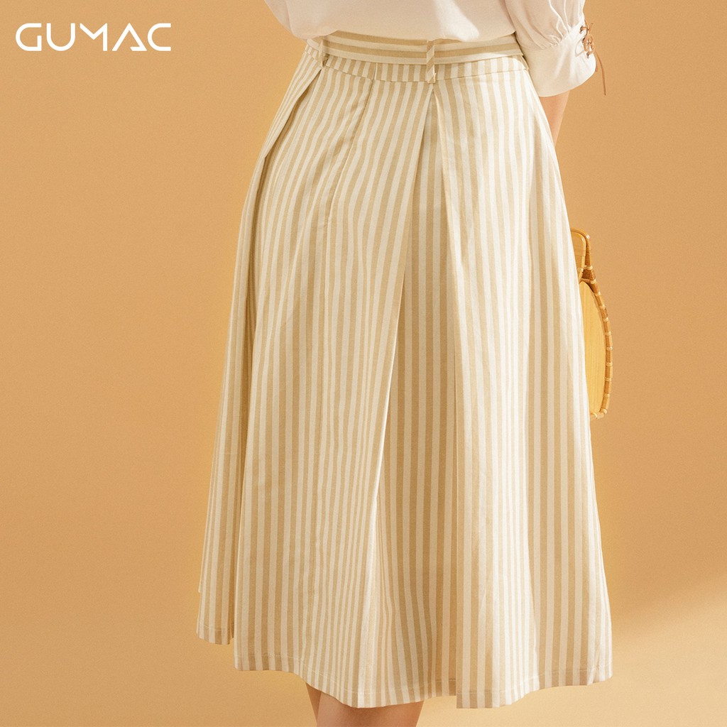[Mã WAAUG giảm 15% tối đa 30k đơn 99k] Chân váy A sọc nơ VA734 GUMAC | BigBuy360 - bigbuy360.vn