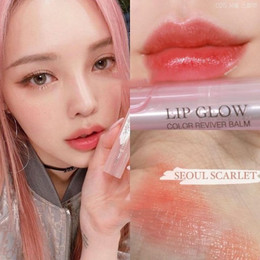 Son Dưỡng Dior 025 Seoul Scarlet,Màu Đỏ Cam,Phiên Bản Chuẩn Á Đông,Dòng Son Chuyên Dưỡng,Dior 025 Cho Màu Sắc Tự Nhiên