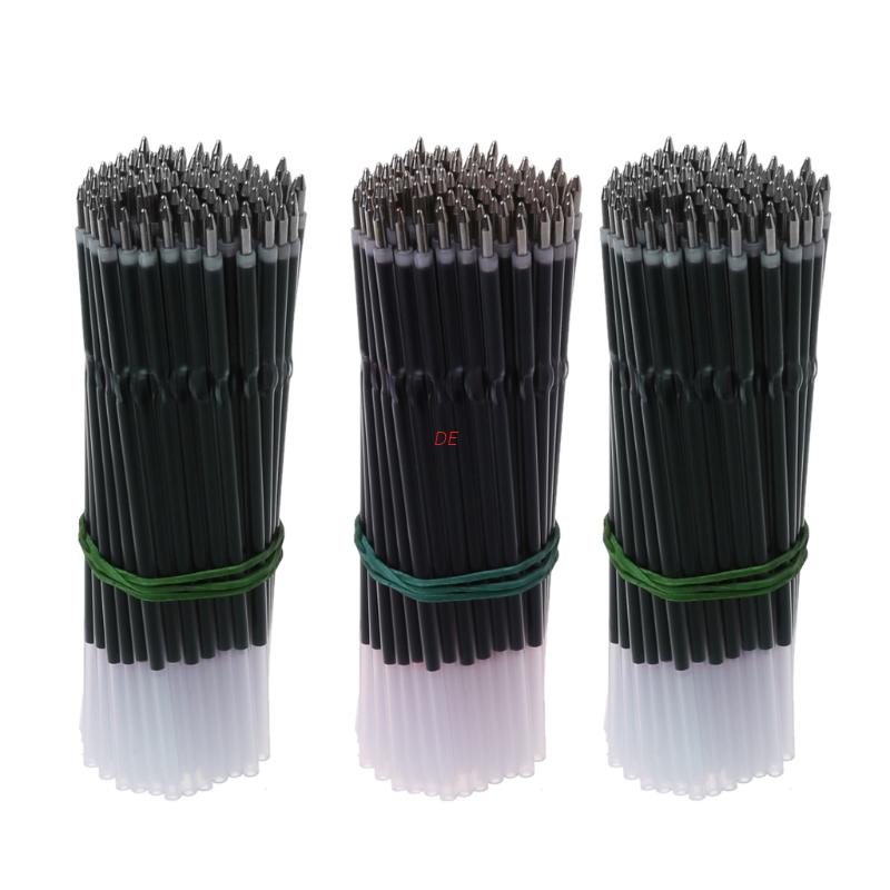 Set 100 ruột bút bi đen/xanh dương/đỏ 0.7mm cho trường học văn phòng