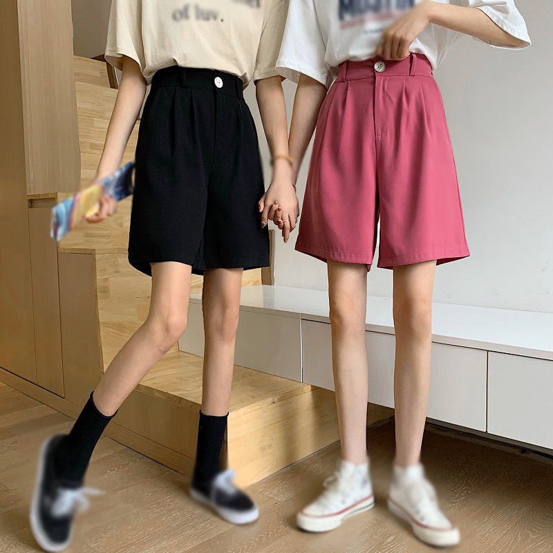 Quần Đùi Nữ Lưng Cao Phong Cách Hàn Quốc