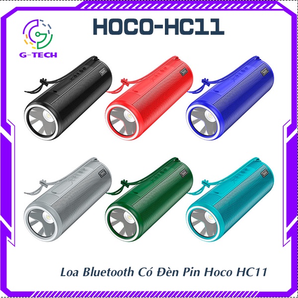 Loa bluetooth chính hãng hoco HC11 loa không dây tích hợp đèn pin khe thẻ nhớ kháng nước bảo hành 12 tháng