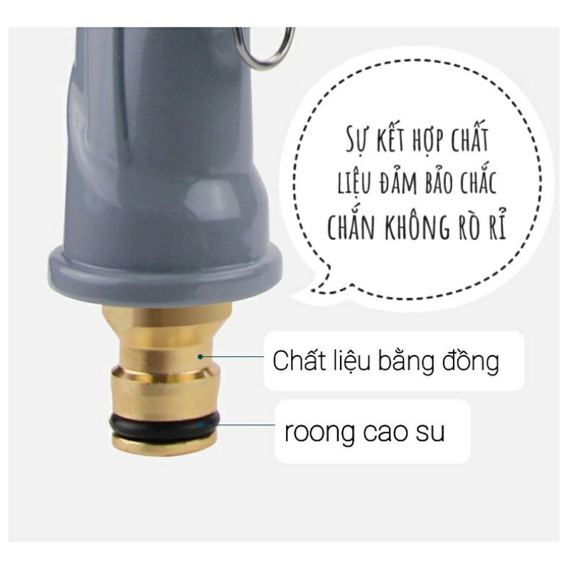 Vòi rửa Xe Tăng Áp , Vòi Tưới Cây Dây Co Dãn Dài 7.5M - 15M - 22M - 30