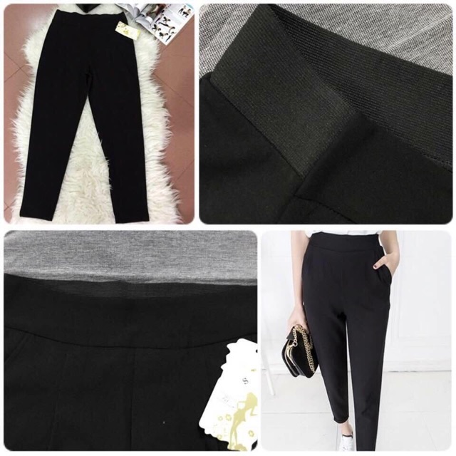 [Mã FAMAYWA giảm 10K đơn 50K] Quần baggy vải nữ cạp chun khoá sườn | BigBuy360 - bigbuy360.vn