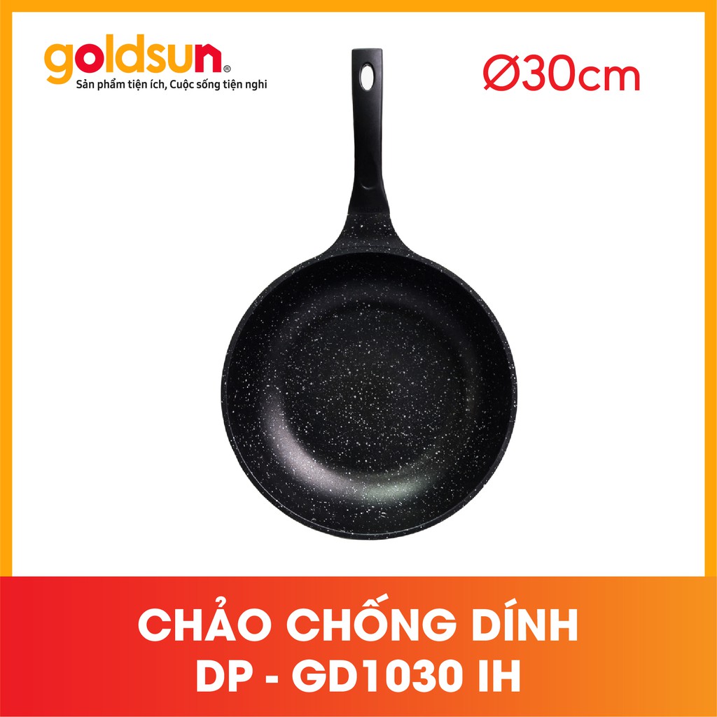 Chảo ceramic Goldsun 🎉FREESHP️🎉 Chảo chống dính sâu lòng DP-GD1030 IH (B) phi 30cm