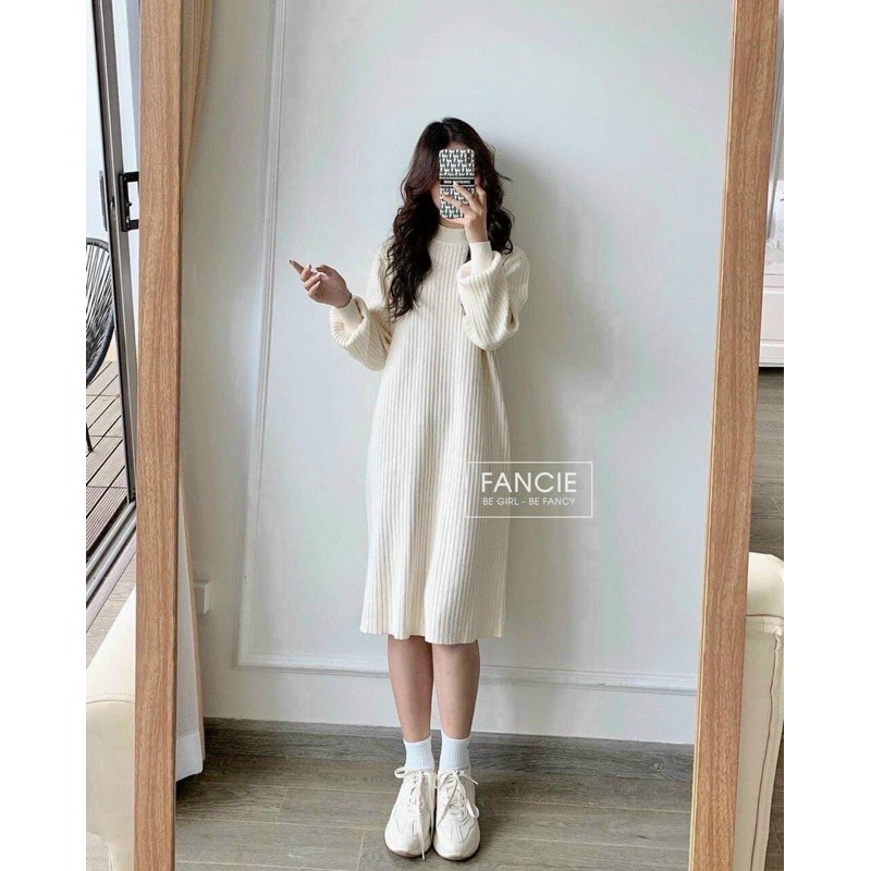 Váy len tay bồng new hot | BigBuy360 - bigbuy360.vn