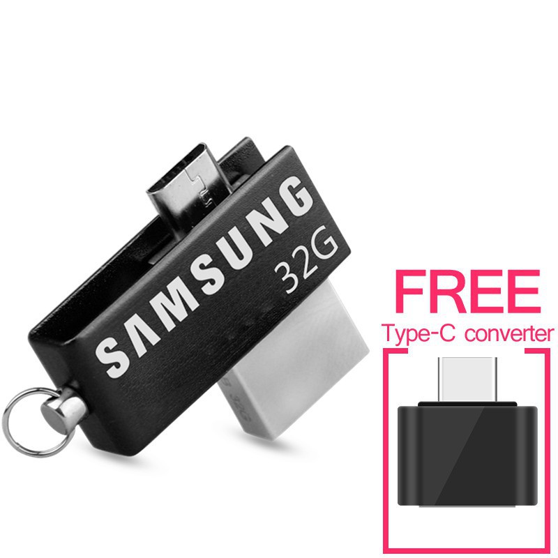 Ổ đĩa Flash USB Samsung 128GB OTG 2 trong 1 nhỏ gọn chất lượng cao