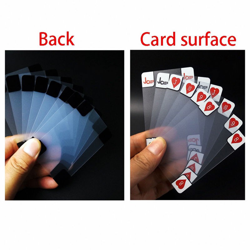 Bộ Bài Poker Bằng Nhựa Trong Suốt Sáng Tạo