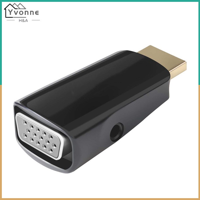 Đầu chuyển đổi HDMI 1080P sang VGA jack âm thanh 3.5mm full HD cho máy tính