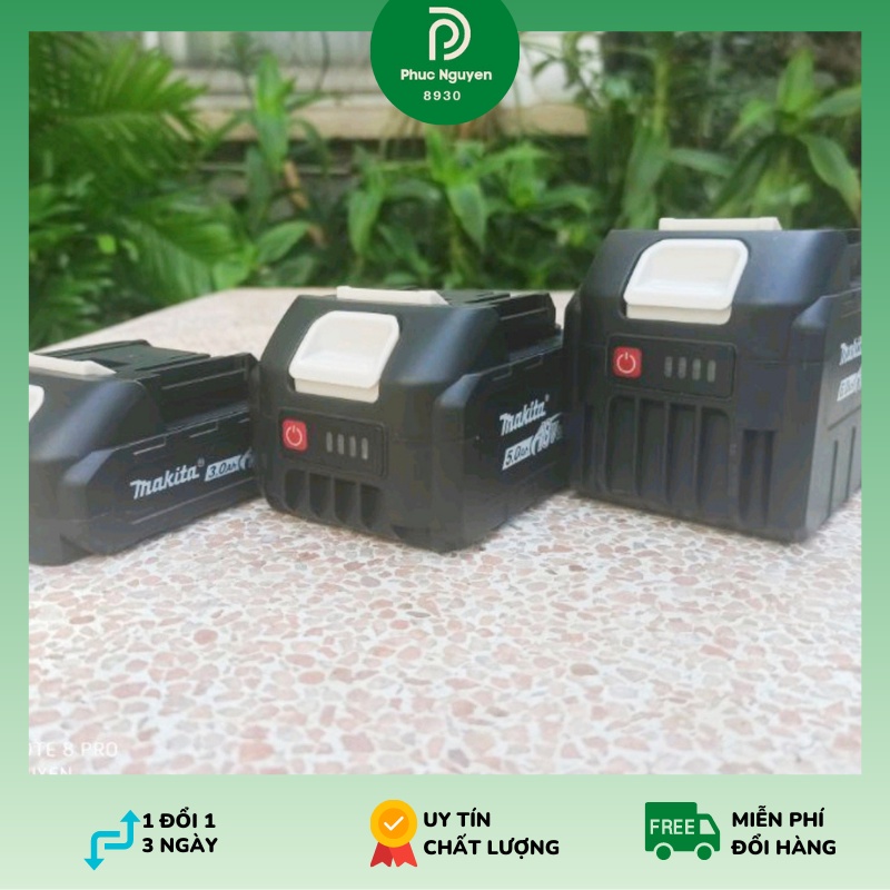 Vỏ Pin Makita 5s 18v loại tốt, có báo đèn