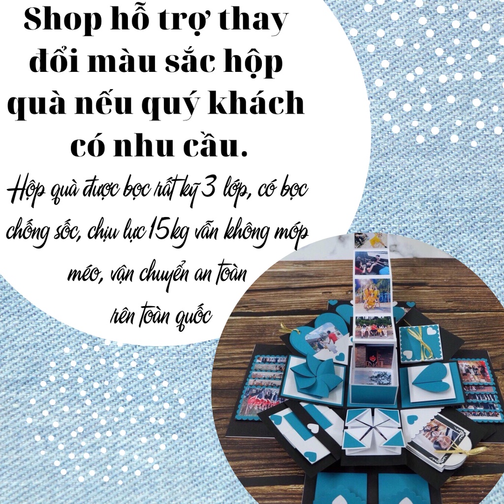 Hộp quà tặng LOVE BOX FREE IN ẢNH