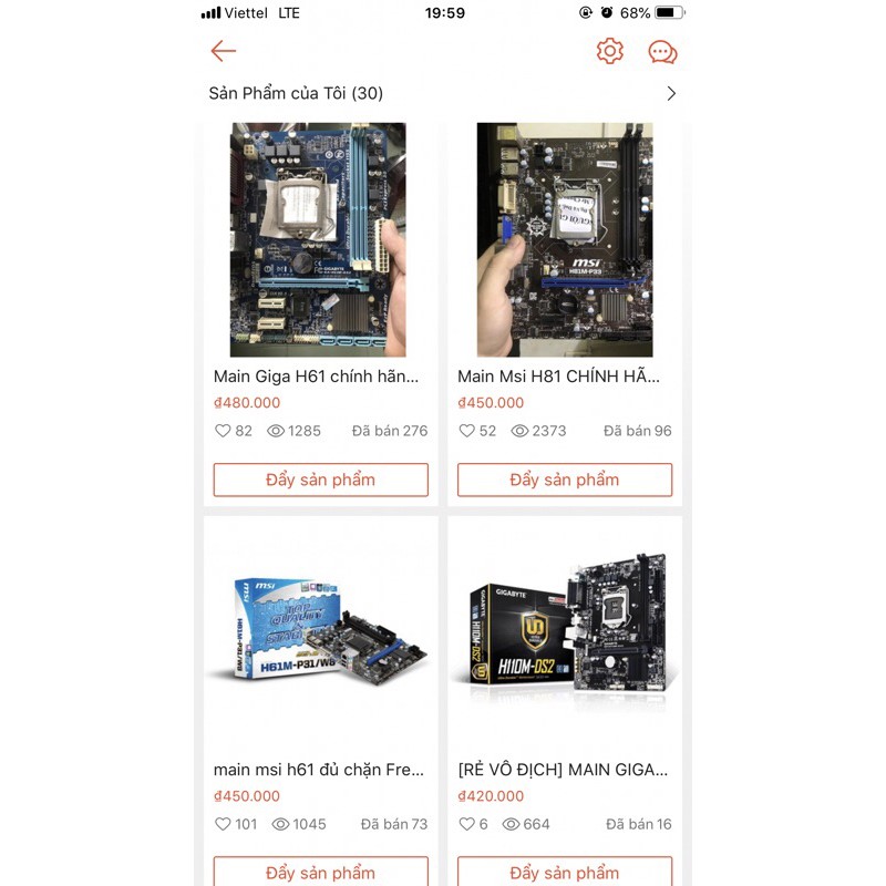 [RẺ VÔ ĐỊCH] MAIN GIGA H110M-DS2 zin CÓ FE ĐẦY ĐỦ+ tặng keo tản nhiệt | BigBuy360 - bigbuy360.vn