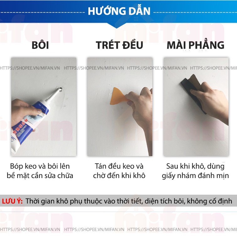 [Sẵn Hàng] Keo chống thấm vá vết nứt tường đa năng cực bền- Keo trám tường thông minh cao cấp