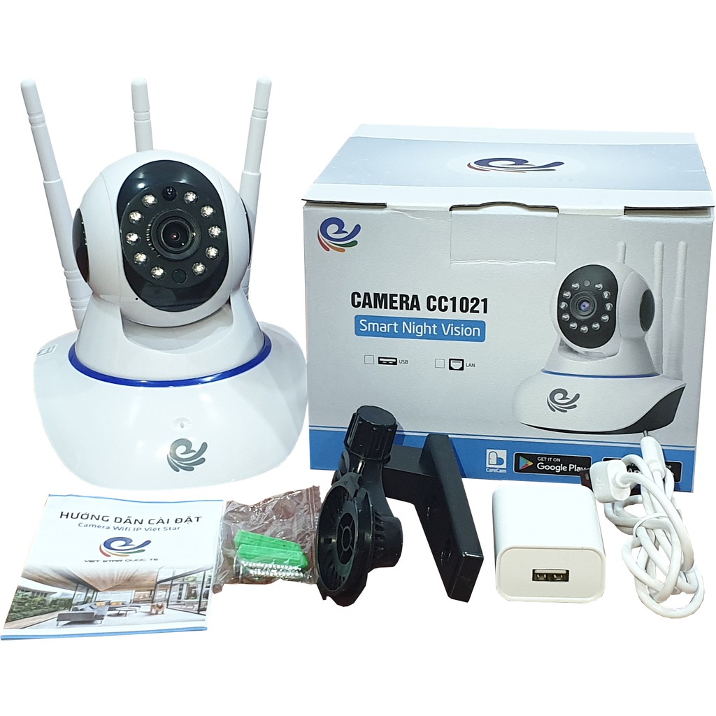 Camera Yoosee/CareCam 3 râu chính hãng phiên bản Tiếng Việt hoàn toàn mới (không dây, 360 độ, đàm thoại 2 chiều) | BigBuy360 - bigbuy360.vn