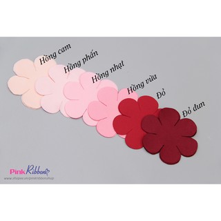 *TÚI 10C - CÁNH HOA LỤA 6 CÁNH 2 CỠ 6CM VÀ 8CM dùng làm hoa vải, hoa cài áo, hoa trang trí may mặc, phụ liệu mặc