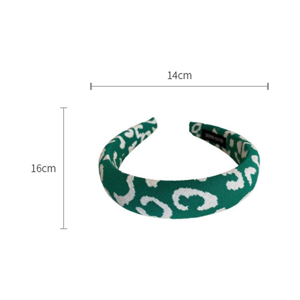 Băng Đô Bản Rộng Họa Tiết Da Báo Thanh Lịch Cho Nữ