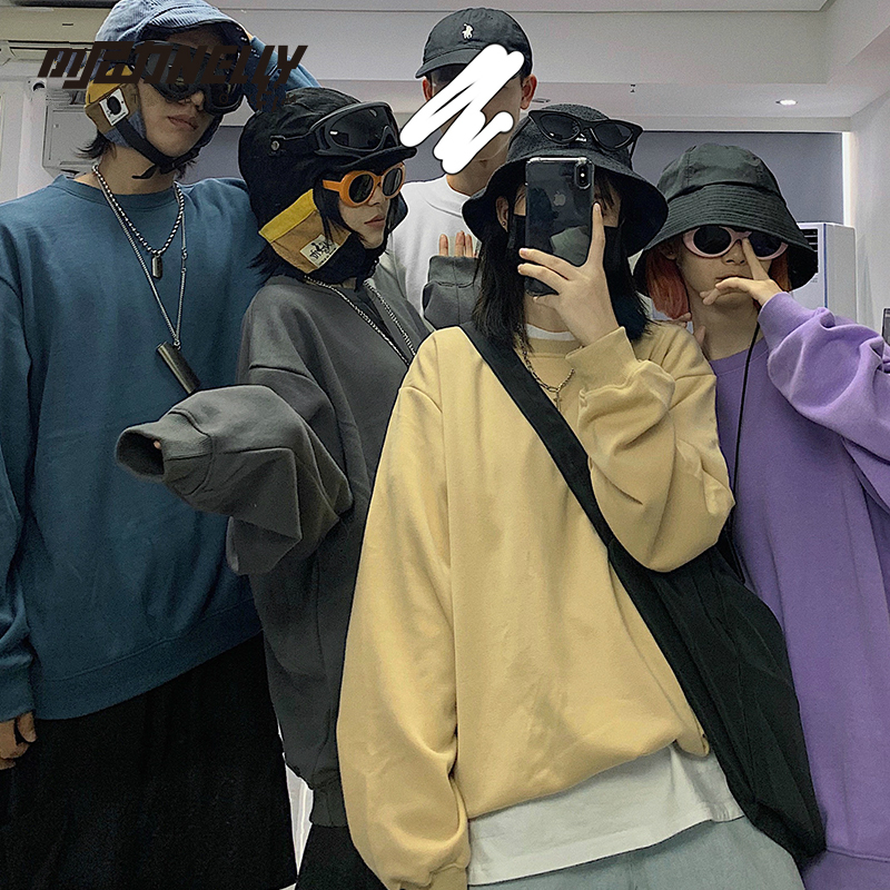 Áo sweater tay dài dáng rộng thời trang dành cho nam và nữ