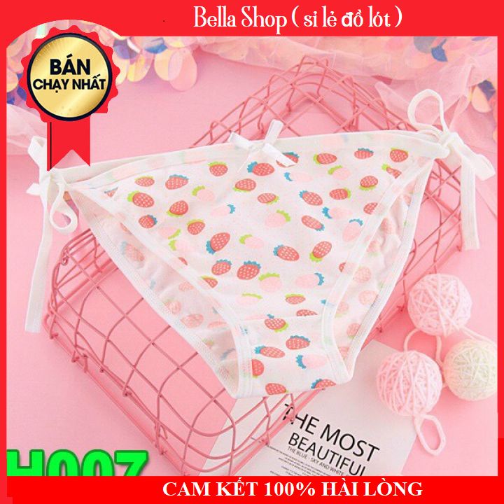 Quần Lót Nữ Buộc Dây Hoạ Tiết Kute, Đáng Yêu - Gợi Cảm, Sexy H007