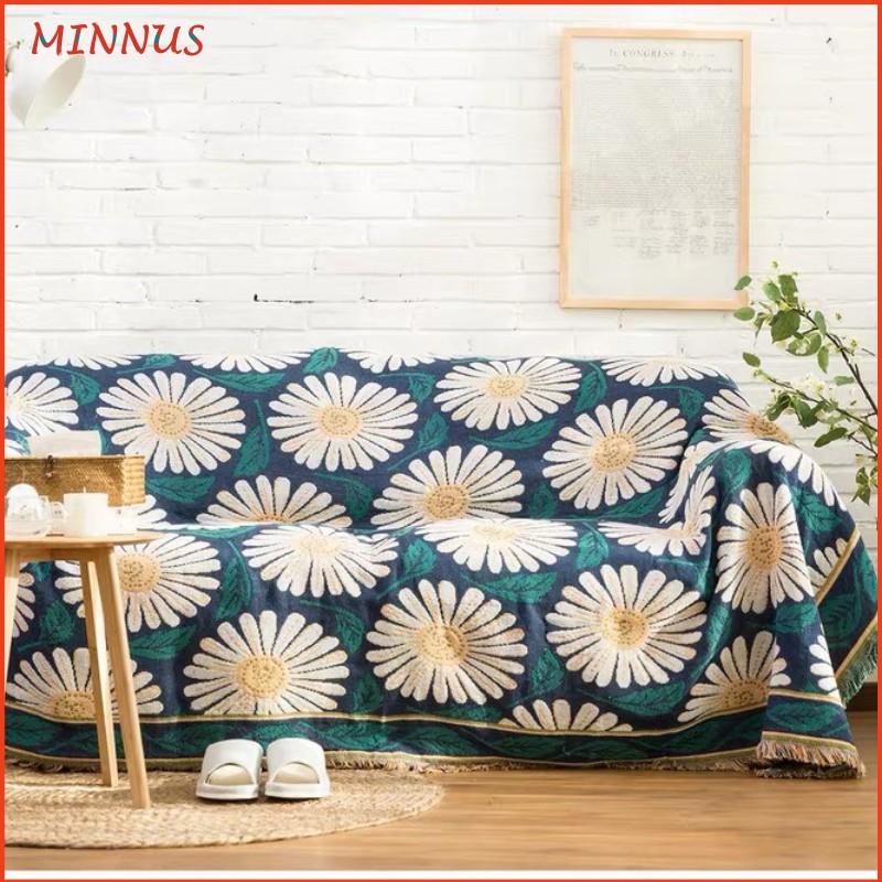 Khăn phủ Sofa, Thảm thổ cẩm vintage trang trí phòng khách kích thước 1m8x2m3