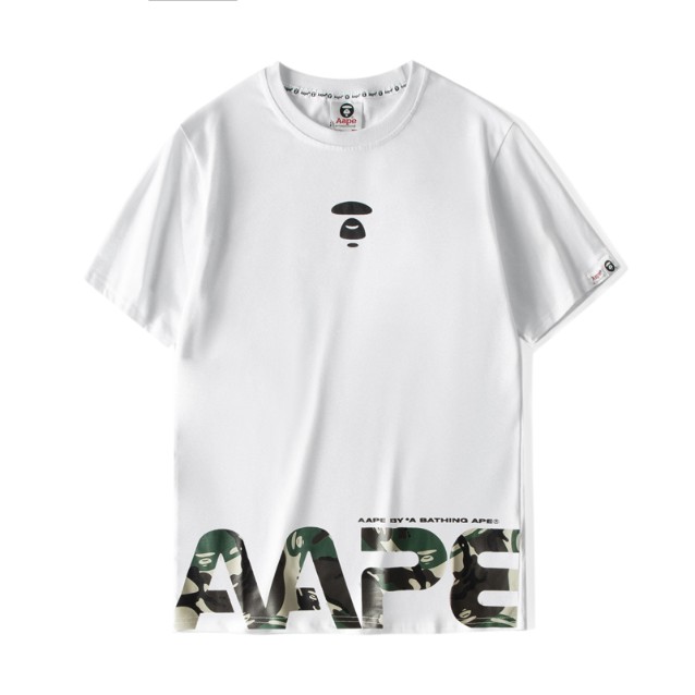 Áo Thun Cotton Ngắn Tay In Chữ Aape Thời Trang Cho Nam Và Nữ | BigBuy360 - bigbuy360.vn
