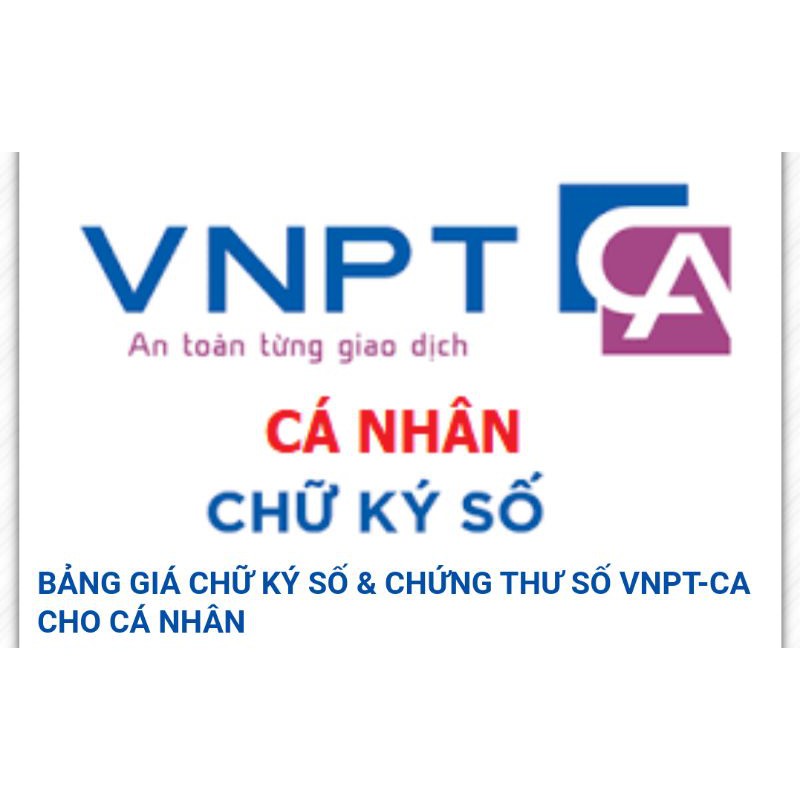 Chữ ký số VNPT CA