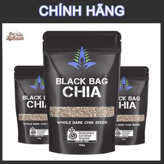 Hạt Chia Đen Úc Black Bag 500g chính hãng nhập khẩu