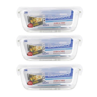 Bộ 3 hộp thủy tinh Lock & Lock new