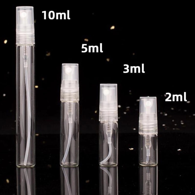 Chai Nhựa Trong Suốt Dạng Xịt 2/3/5/10ML Dùng Chiết Nước Hoa Mang Theo Du Lịch