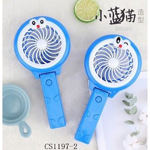 Quạt Tích Điện cầm tay hình DORAEMON đáng yêu
