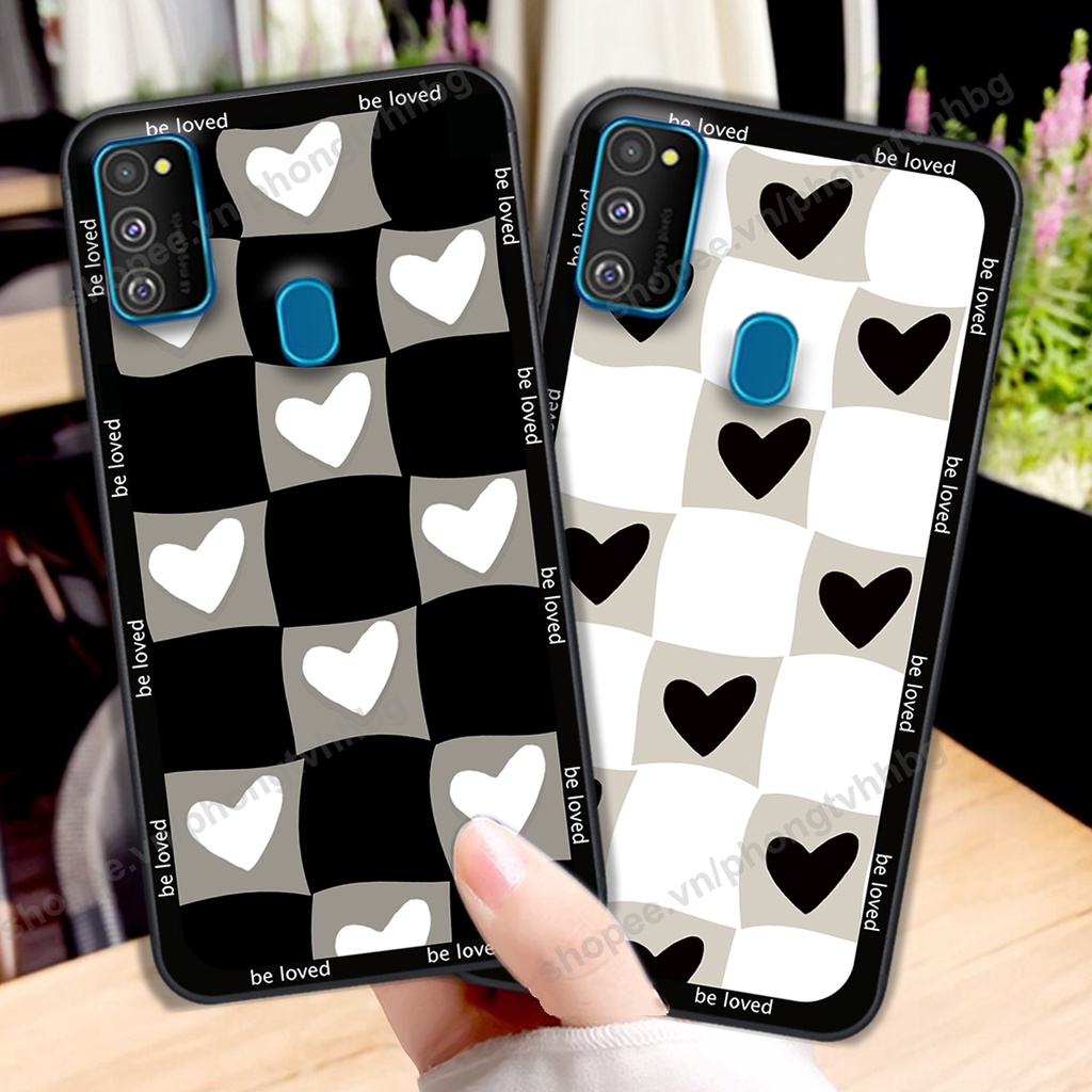 Ốp lưng Samsung M21 / M30s / M31 in mẫu trái tim caro, chuột mikey thể thao cực đẹp cute